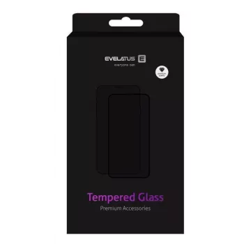 EVELATUS Pellicola protettiva in vetro temperato per Huawei Y5P 2020, 2.5D Full Cover, Japan Glue, antistatica, durezza 9H, trasparente