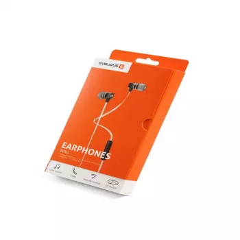 Evelatus Headset vivavoce universale EEP01 con microfono universale 3,5 mm bianco