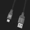 Cavo Evelatus USB-A to Lightning 1.2m (MFi11CL) alloggiamento in alluminio intrecciato nero