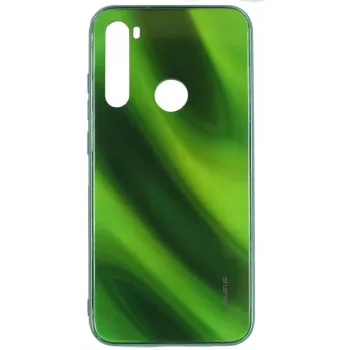 Evelatus Custodia in vetro temperato Water Ripple Full Color Electroplating per Xiaomi Redmi Note 8 / Redmi Note 8 2021 - verde