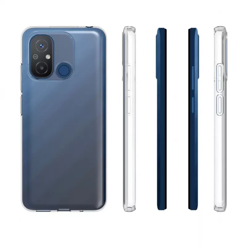 Custodia in silicone trasparente Evelatus per Xiaomi Redmi 12C 1,5 mm TPU chiaro