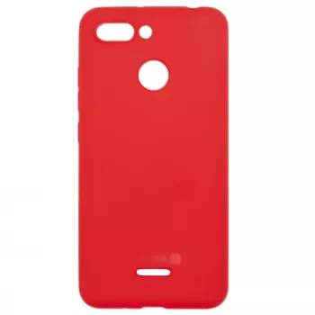 Evelatus Xiaomi Redmi 6 custodia in silicone Nano Soft Touch TPU rossa