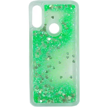 Evelatus Xiaomi Redmi 7 Shining Quicksand Case verde