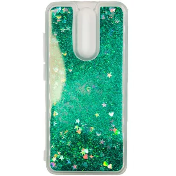 Evelatus Custodia Shining Quicksand Verde per Xiaomi Redmi 8