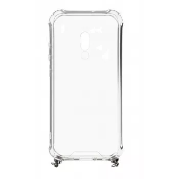 Evelatus Xiaomi Redmi 8 Custodia in silicone trasparente con cinturino TPU oro