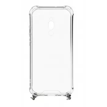 Evelatus Xiaomi Redmi 8 Silicone trasparente con cinturino TPU argento