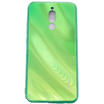 Evelatus Xiaomi Redmi 8 Pellicola Protettiva in Vetro Temperato Water Ripple Full Color Placcatura Verde