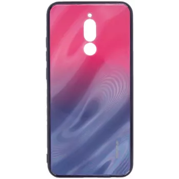 Evelatus Custodia Xiaomi Redmi 8 in vetro temperato anti-esplosione con effetto water ripple e colore sfumato rosa-viola