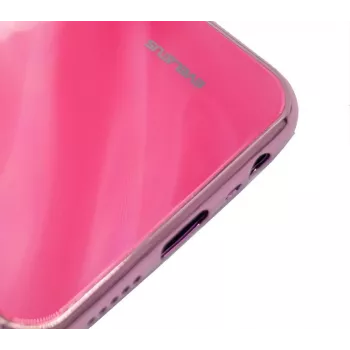 Evelatus Custodia in vetro temperato antiesplosione Water Ripple Gradient Color per Xiaomi Redmi 8 gradiente giallo-rosa