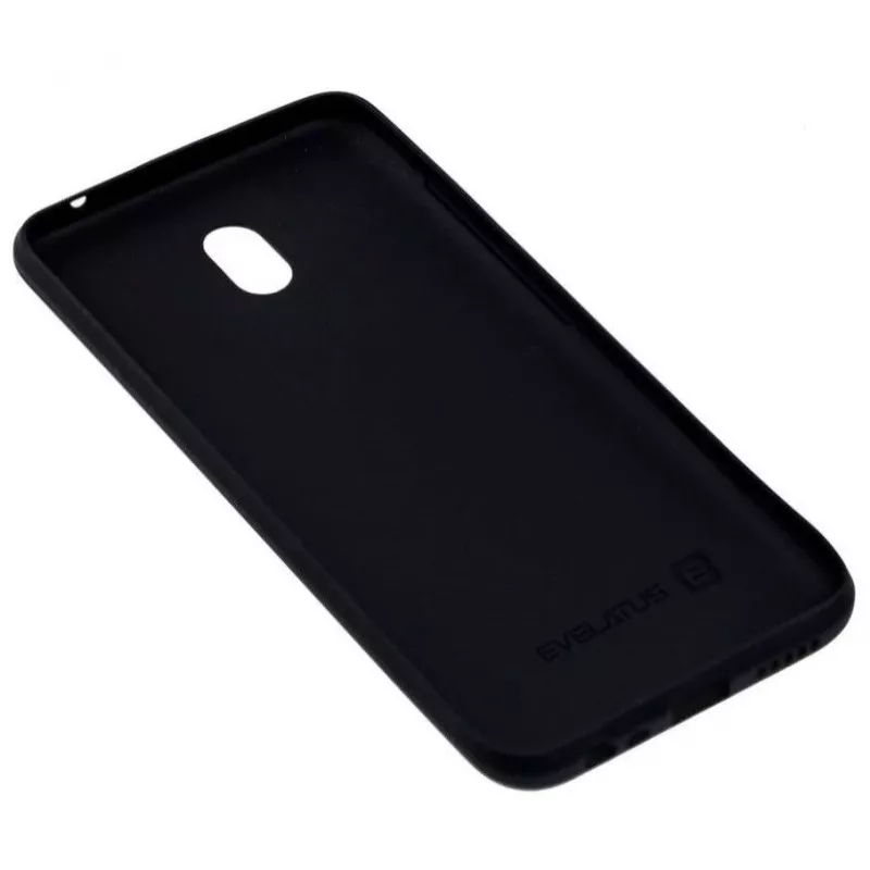 Evelatus Xiaomi Redmi 8a custodia protettiva in silicone Soft Touch nera