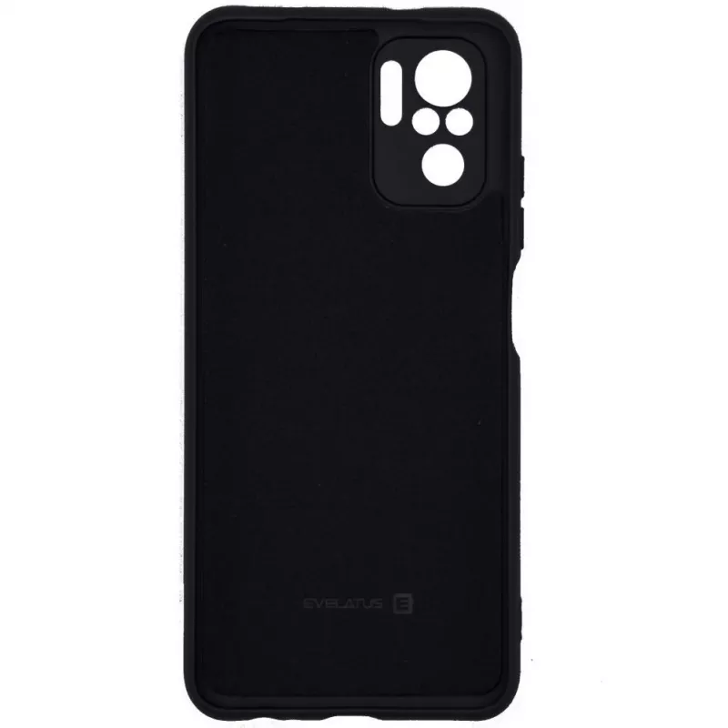 Evelatus Custodia in silicone Nano per Xiaomi Redmi Note 10 / Note 10S Soft Touch TPU nera