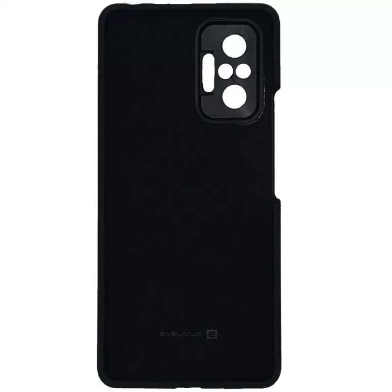 Evelatus Xiaomi Redmi Note 10 Pro Custodia in silicone Soft Touch Premium Nera