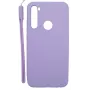 Evelatus Xiaomi Redmi Note 8 / Redmi Note 8 2021 Custodia in silicone Soft Touch con cinturino viola