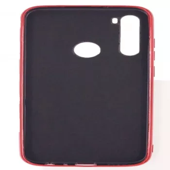 Evelatus Xiaomi Redmi Note 8 / Redmi Note 8 2021 custodia in vetro temperato water ripple full color elettroplaccata rossa
