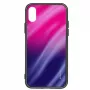 Evelatus Xiaomi Redmi Note 8 / Redmi Note 8 2021 Custodia in vetro temperato anti-esplosione Water Ripple Gradient Color rosa-viola gradiente