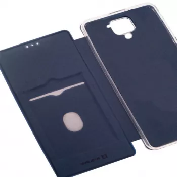 Evelatus Xiaomi Redmi Note 9 custodia a libro blu scuro