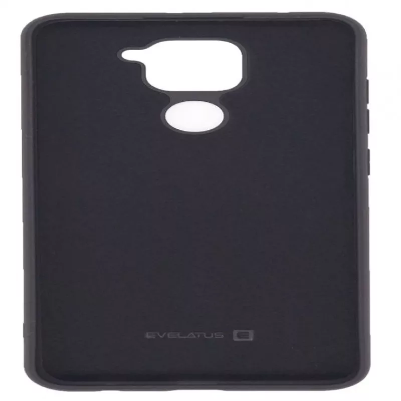 Evelatus Xiaomi Redmi Note 9 Custodia in silicone Nano Soft Touch TPU nera
