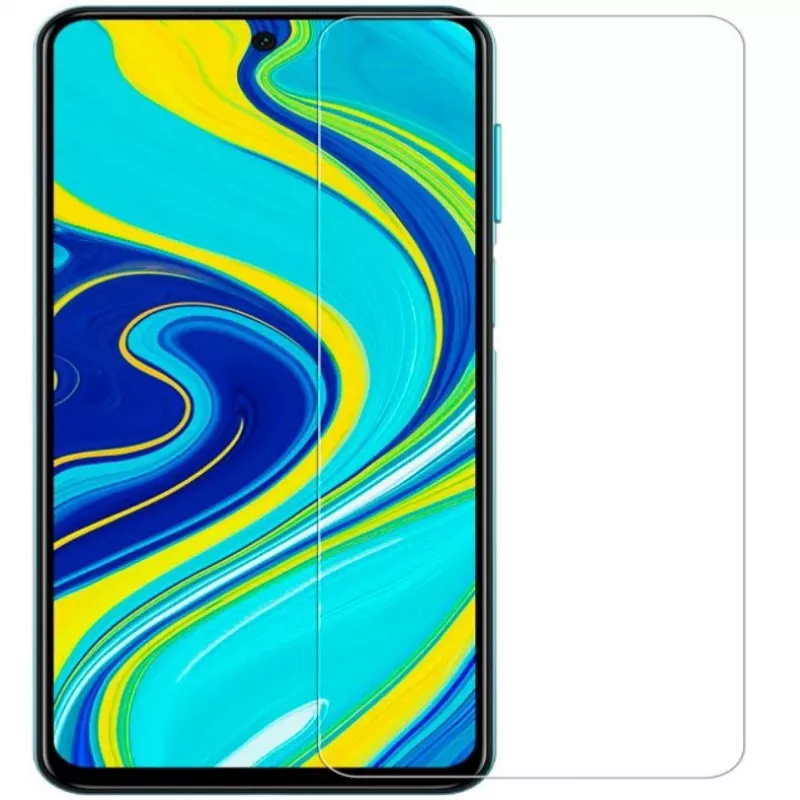 Evelatus Xiaomi Redmi Note 9 Pro / Note 9S pellicola protettiva per display piatta trasparente 0,33 mm in vetro temperato con colla giapponese, antistatica