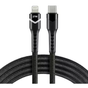 everActive CBB-1CIR cavo USB-C a Lightning RGB LED 1 m 27W PD nero