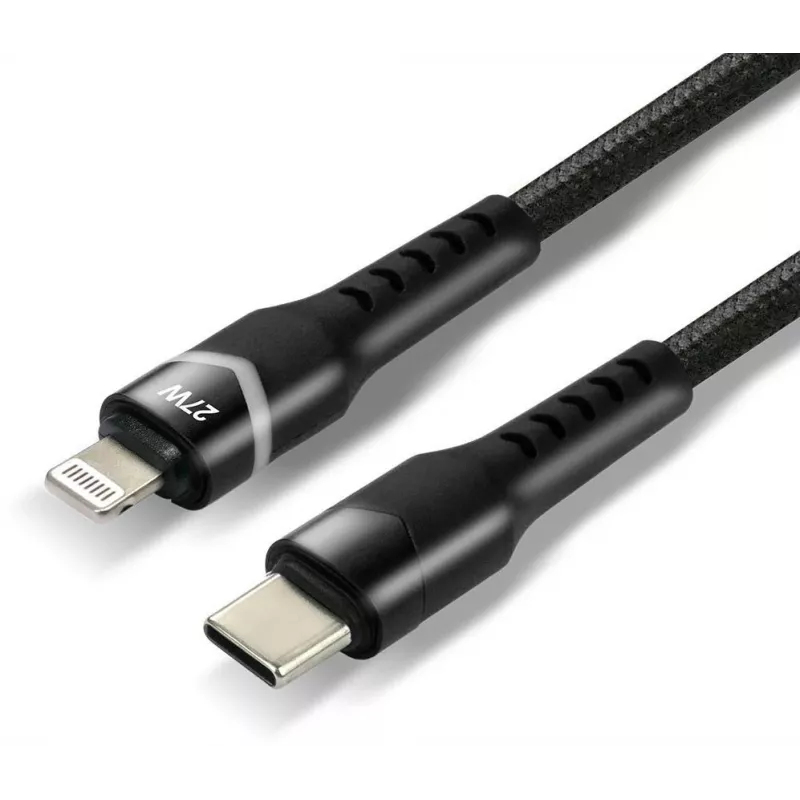 everActive CBB-1CIR cavo USB-C a Lightning RGB LED 1 m 27W PD nero