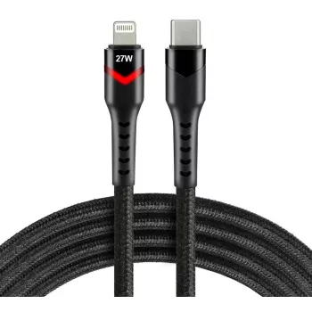 everActive CBB-1CIR cavo USB-C a Lightning RGB LED 1 m 27W PD nero