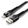 everActive CBB-1IBR Cavo USB-A a Lightning RGB LED intrecciato 1m 2.4A nero