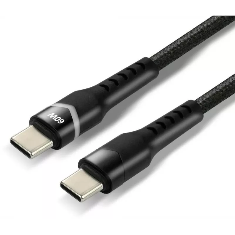 everActive CBB-1PDR Cavo USB-C a USB-C RGB LED intrecciato 100cm 3A 60W