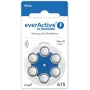 everActive ULTRASONIC 675 Batterie per apparecchi acustici zinco-aria PR44 (blister da 6)