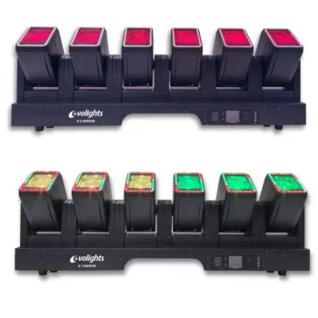 EVOLIGHTS 6 CANNON Light Bar 6x testa