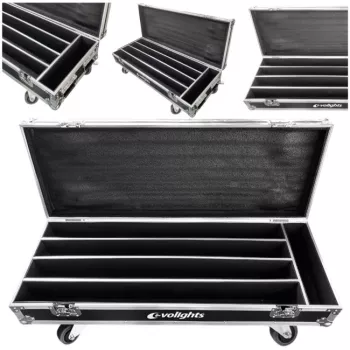EVOLIGHTS GLAZE BAR CASE 4IN1 flight case solido per 4 Glaze Bar Fixtures