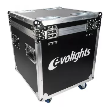 EVOLIGHTS LUMENO CASE 2IN1 Valigia da trasporto per 2 fari LED PAR LUMENO, flightcase con ruote