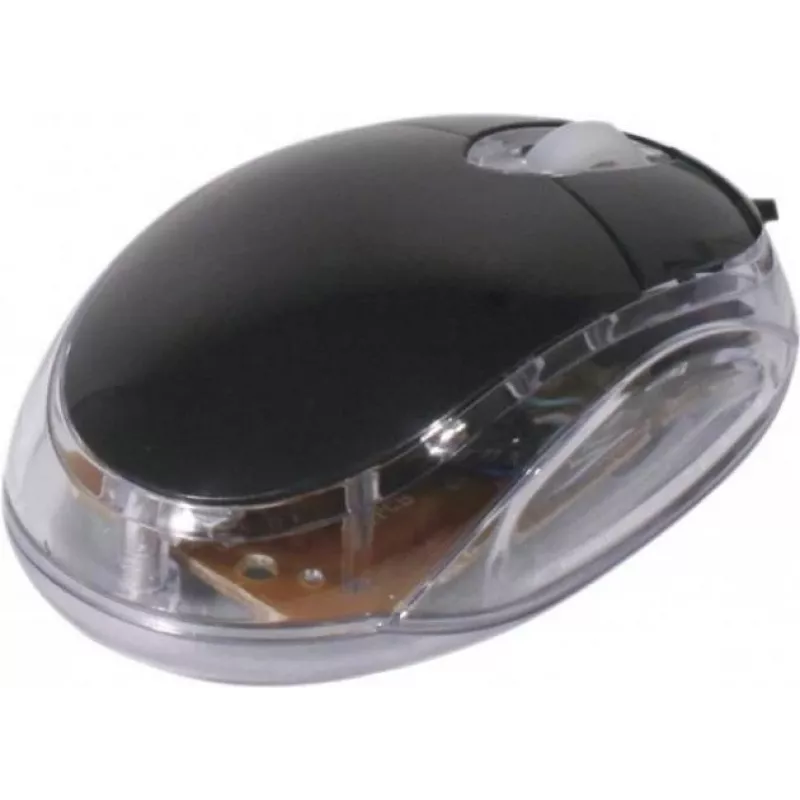 Exertis Connect 320300 mouse ottico USB per entrambe le mani, 800 DPI, nero