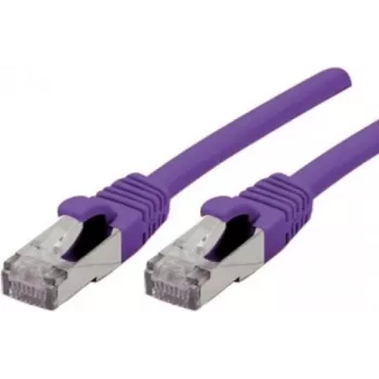 Exertis Connect 858516 Cat6a S/FTP cavo patch, 1 m, viola, RJ45, 10Gbps, 500MHz