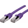 Exertis Connect 858516 Cat6a S/FTP cavo patch, 1 m, viola, RJ45, 10Gbps, 500MHz