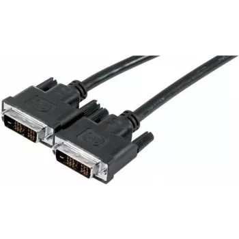 EXERTIS CONNECT cavo DVI-D Single Link 5m, 18+1 Pin, dorato, doppia schermatura, nero 127485