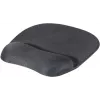 EXERTIS CONNECT Tappetino mouse con poggiapolsi in gel, nero, 250 x 200 mm, base antiscivolo, bordi cuciti 190469