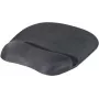 EXERTIS CONNECT Tappetino mouse con poggiapolsi in gel, nero, 250 x 200 mm, base antiscivolo, bordi cuciti 190469