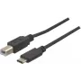 EXERTIS CONNECT cavo USB 2.0, USB Type-C a USB Type-B, nero, 1,0 m 150304