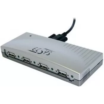 EXSYS EX-1163V hub USB 2.0 a 4 porte con cavo avvitabile, case in plastica