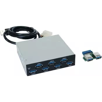 EXSYS EX-1167 hub USB 3.0 interno a 7 porte, alloggiamento 3,5 pollici, chipset VIA VL810