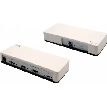 EXSYS EX-1182VIS-2 hub industriale USB 3.2 Gen 1 7 porte, metallo, beige