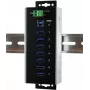 EXSYS EX-1187HMVS-WT hub industriale in metallo USB 3.2 Gen 1 a 7 porte