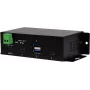 EXSYS EX-1274HMV Hub industriale USB 3.2 Gen 2 a 4 porte con 2x USB-A e 2x USB-C, metallo, montaggio su guida DIN/parete/rack