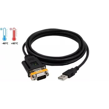 EXSYS EX-1311-2T cavo adattatore USB 2.0 su RS-232 seriale con chipset FTDI, 0,8 m, nero