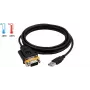 EXSYS EX-1311-2T cavo adattatore USB 2.0 su RS-232 seriale con chipset FTDI, 0,8 m, nero