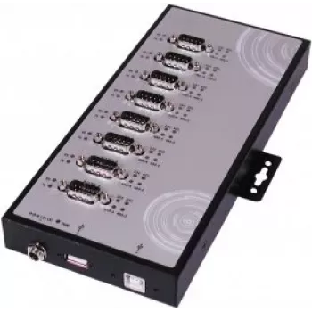 EXSYS EX-1348HMV hub adattatore seriale 8 porte USB 2.0 a RS-232/422/485 con case in metallo e chipset FTDI