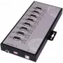 EXSYS EX-1348HMV hub adattatore seriale 8 porte USB 2.0 a RS-232/422/485 con case in metallo e chipset FTDI