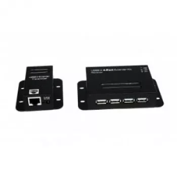 EXSYS EX-1446 Kit extender Gigabit Ethernet su cavo in rame a 2 fili, portata 1200 m, VDSL2, case in metallo, nero