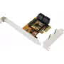 EXSYS EX-3517 scheda controller SATA III PCIe x2 7 porte - ASMedia ASM1062 + JMicron JMB575S, 6Gbps, staffa low-profile inclusa