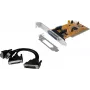 EXSYS EX-43360 adattatore PCI-X - 2x RS-232 seriale + 1x parallela, MosChip, Low Profile